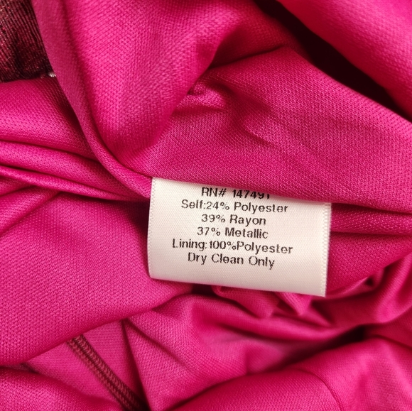 Katie May Elise Dress in Electric Pink & Mauve Size Small - Picture 11 of 14